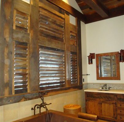 reclaimed barn wood shutters